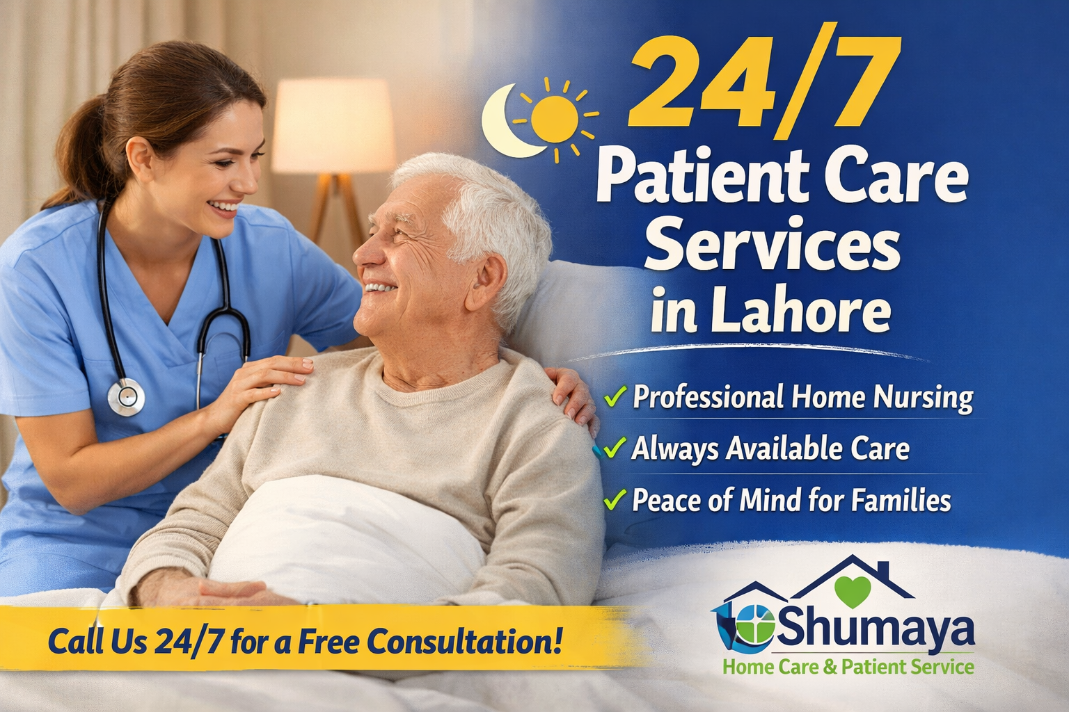 24/7 Patient Care Services in Lahore