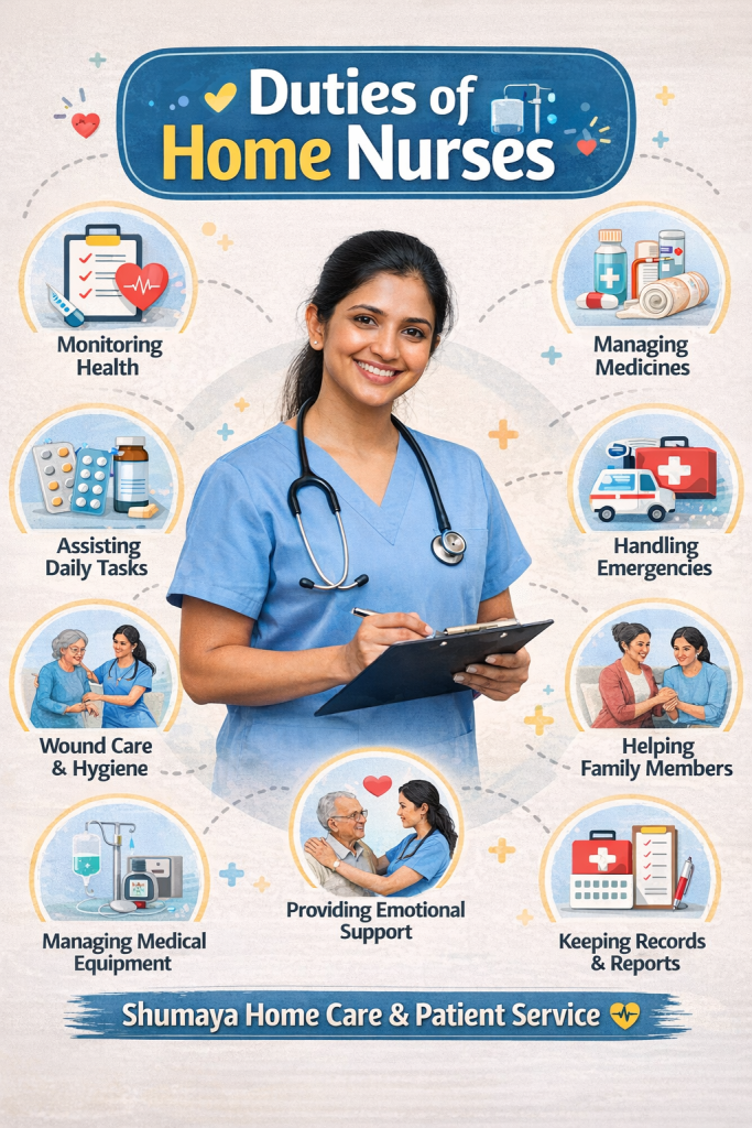 Duties and responsibilities of home nurses