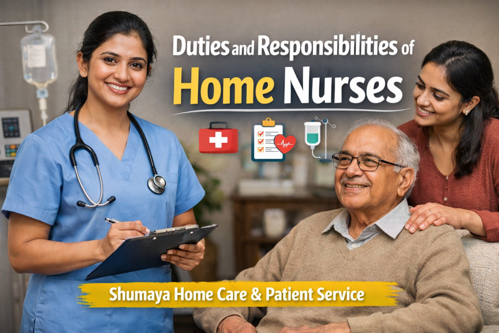 duties and responsibilities of of home nurses