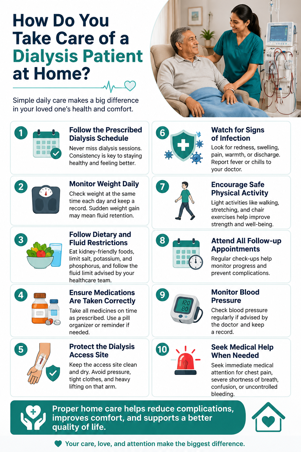 How Do You Take Care of a Dialysis Patient at Home - Home Nursing Services at home 