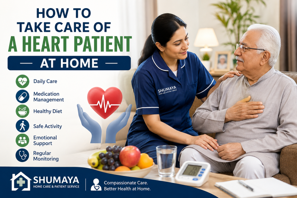 how to take care heart patient at home - shumaya home Care - Best Home Nursing Services in Lahore