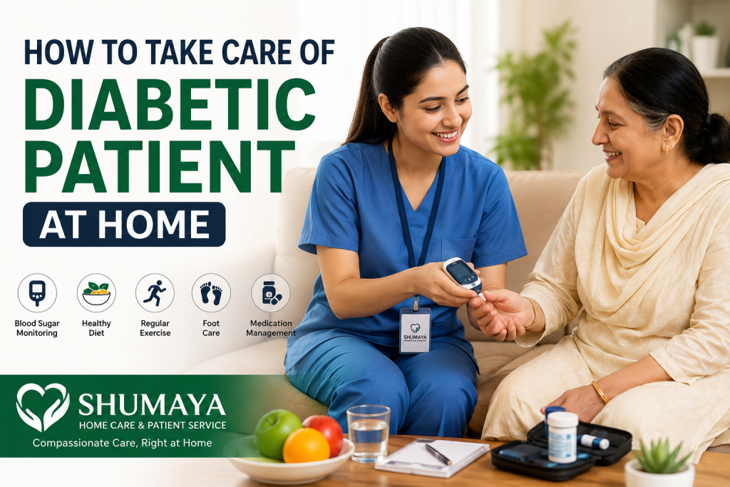 how to take care of Diabetic Patient at home - Home Nursing Services in Lahore