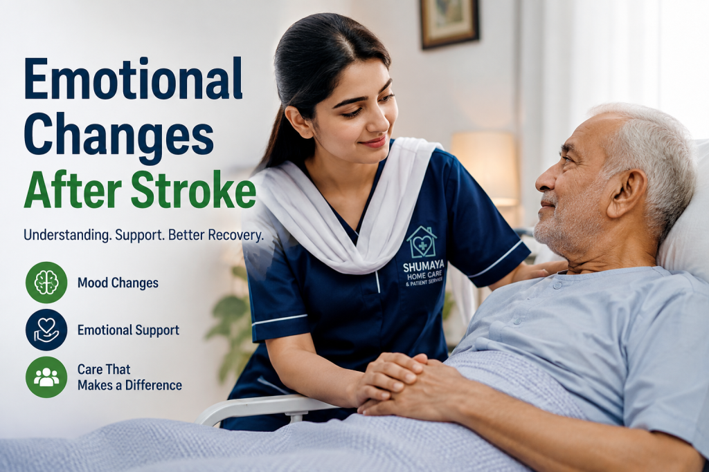 emotional changes after stroke - home nursing services in Lahore
