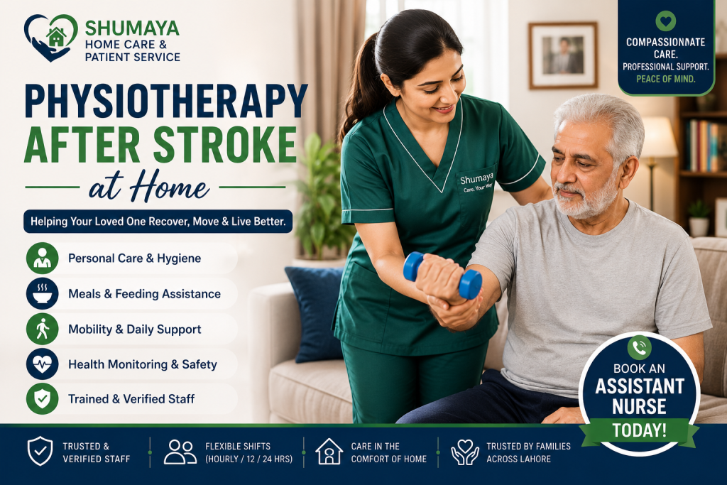 physiotherapy after stroke at home2 - Home nursing services in Lahore