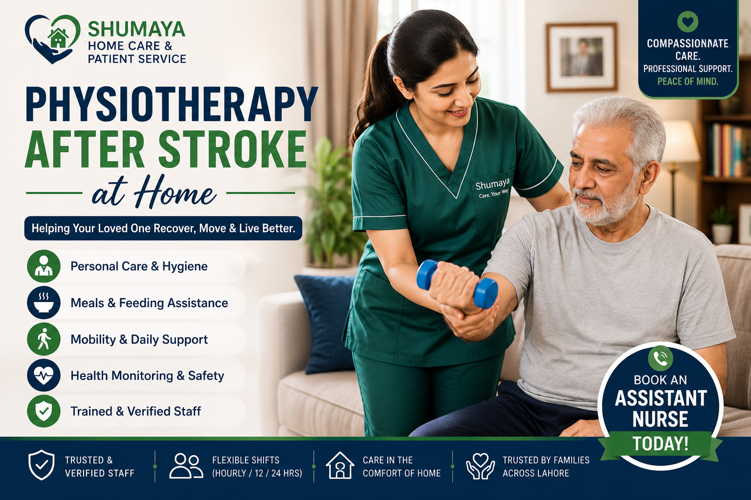 physiotherapy after stroke at home2 - Home nursing services in Lahore