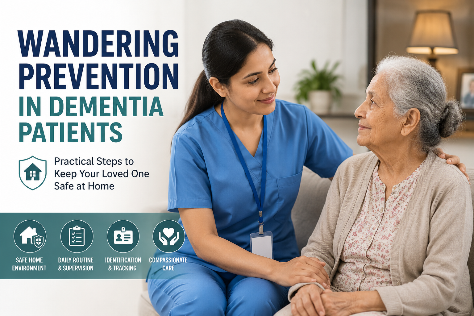 Wandering prevention in dementia patients - Home nursing Services in lahore