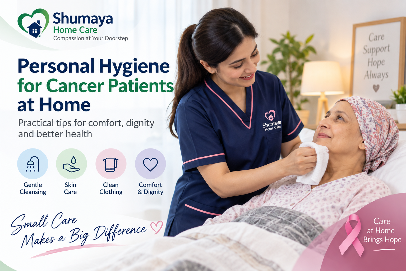 personal hygiene for Cancer Patients at home - home nursing services in Lahore, Pakistan